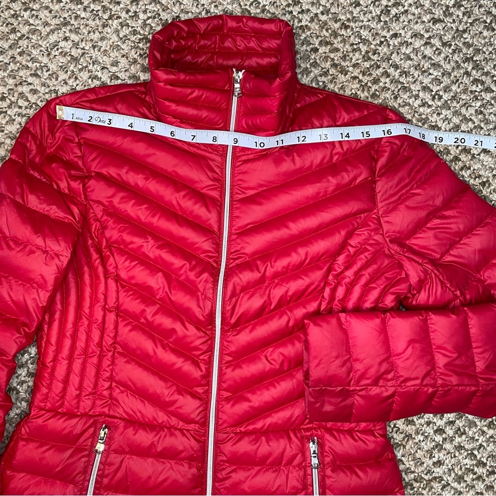 Kenneth Cole Reaction Women's Red Quilted Packable Puffer Jacket - Picture 9 of 16